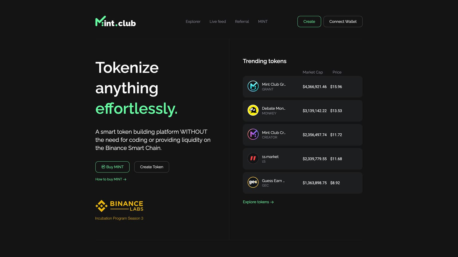 Mint Club V1 screenshot 1