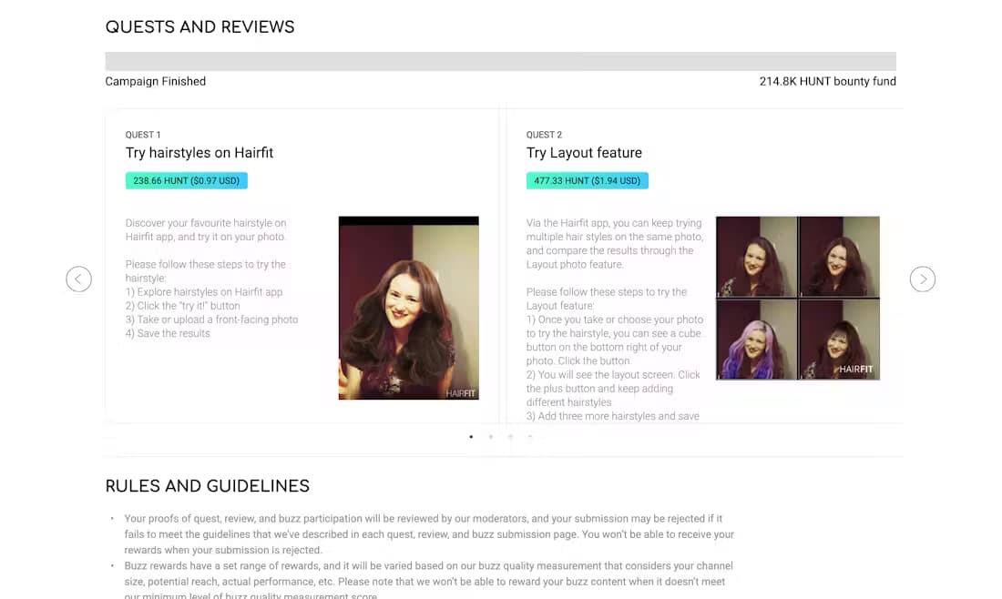 Reviewhunt screenshot 3