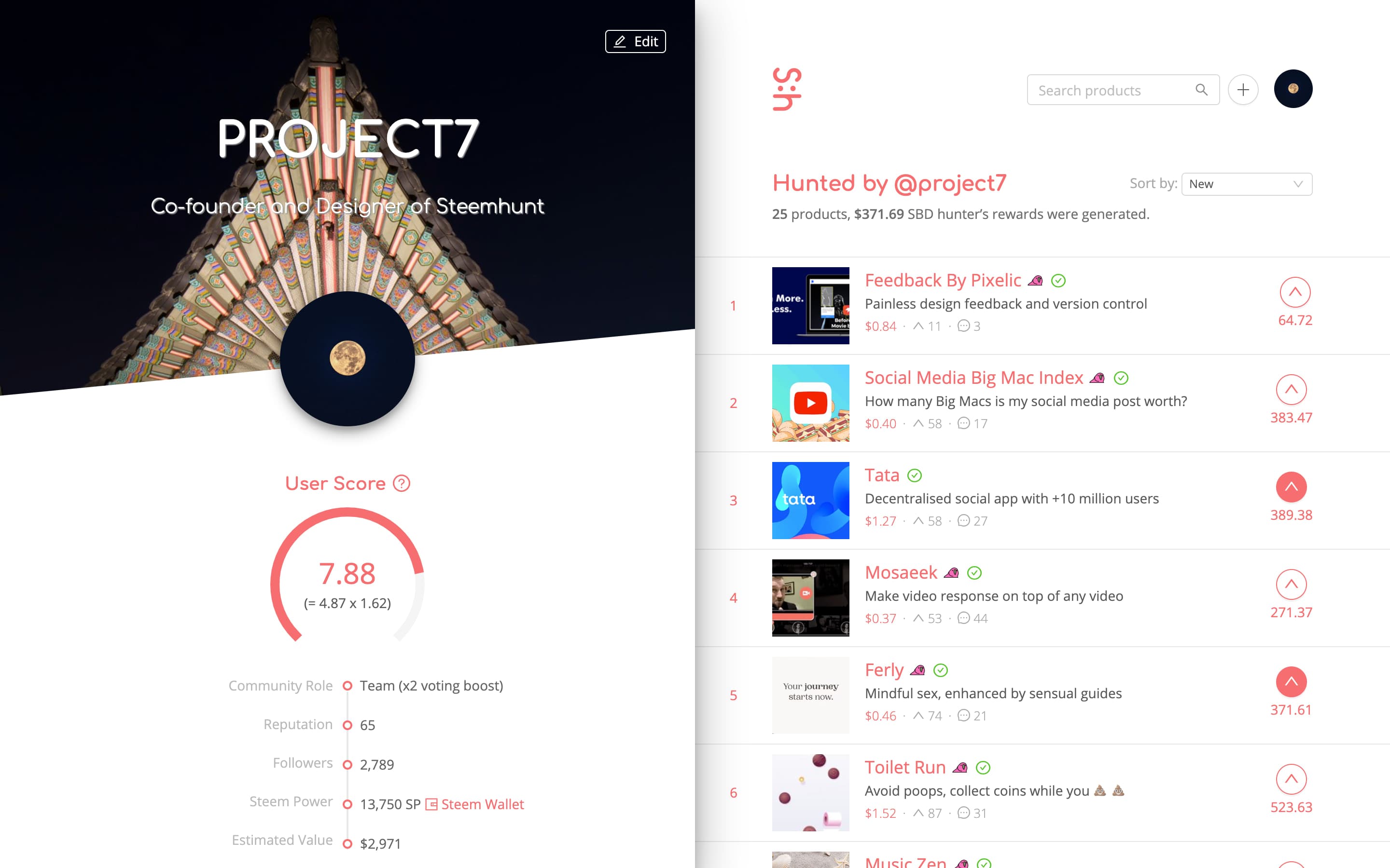 Steemhunt screenshot 3